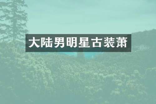 大陆男明星古装萧