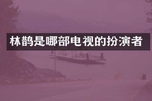 林鹊是哪部电视的扮演者