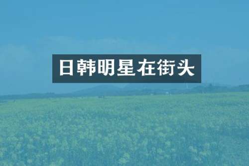 日韩明星在街头