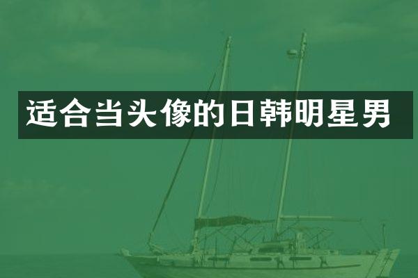 适合当头像的日韩明星男