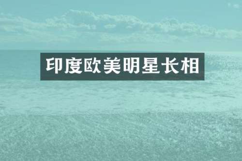 印度欧美明星长相