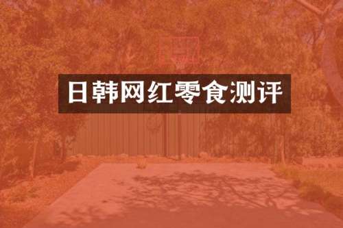 日韩网红零食测评