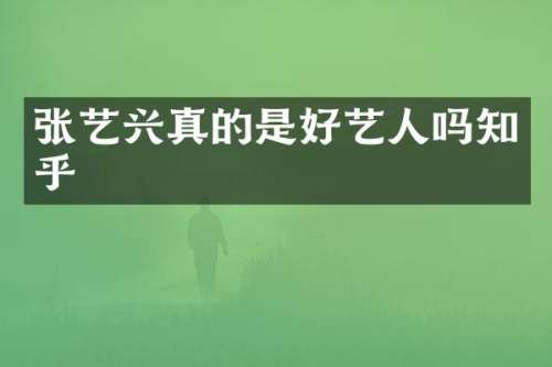 张艺兴真的是好艺人吗知乎