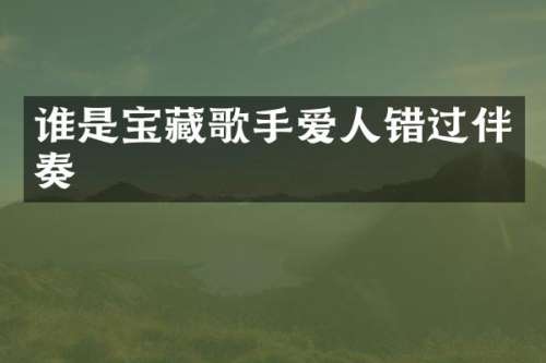 谁是宝藏歌手爱人错过伴奏