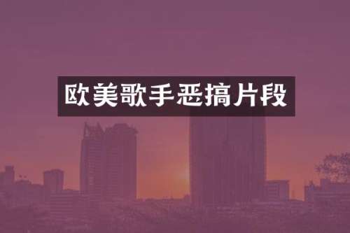 欧美歌手恶搞片段