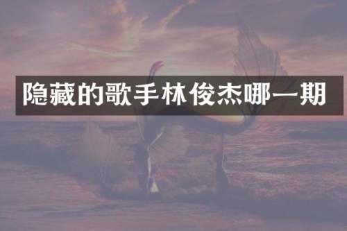 隐藏的歌手林俊杰哪一期