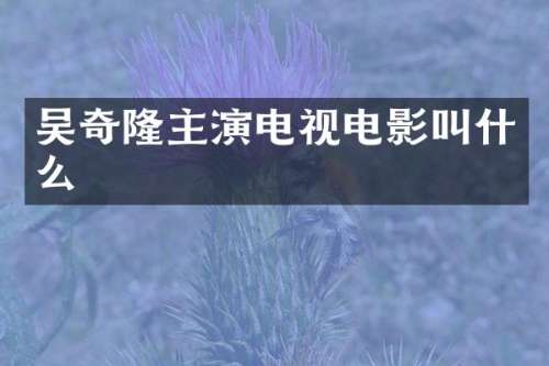 吴奇隆主演电视电影叫什么