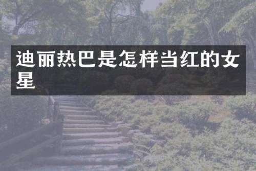迪丽热巴是怎样当红的女星