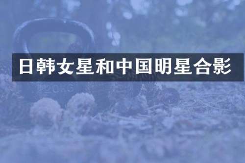 日韩女星和中国明星合影