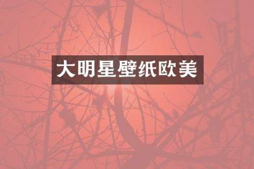 大明星壁纸欧美