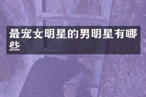 最宠女明星的男明星有哪些