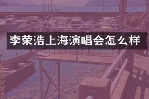 李荣浩上海演唱会怎么样