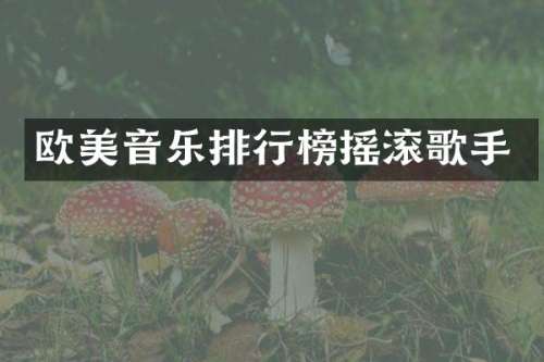 欧美音乐排行榜摇滚歌手