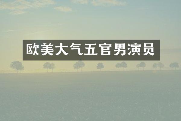 欧美大气五官男演员