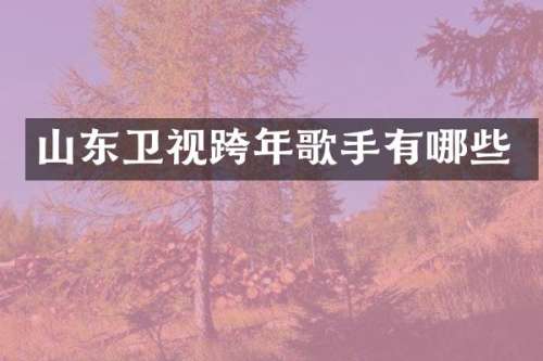 山东卫视跨年歌手有哪些