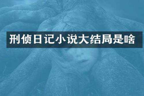 刑侦日记小说大结局是啥