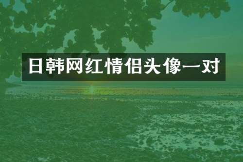 日韩网红情侣头像一对
