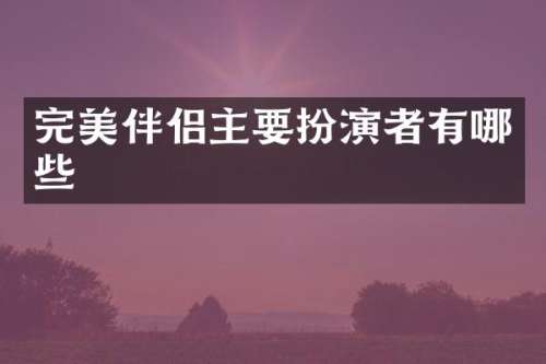 完美伴侣主要扮演者有哪些