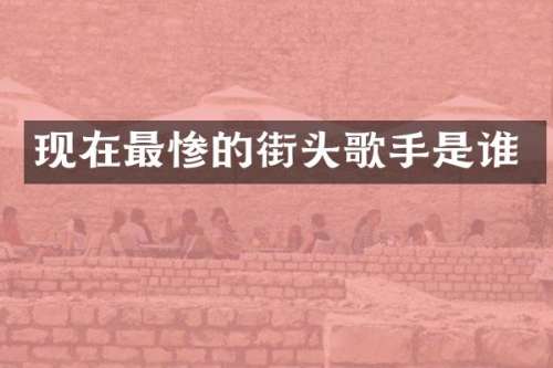 现在最惨的街头歌手是谁