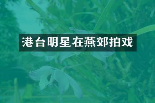 港台明星在燕郊拍戏