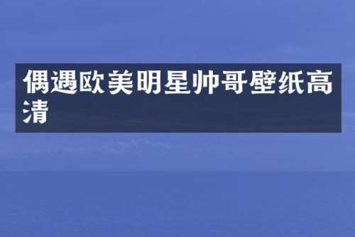 偶遇欧美明星帅哥壁纸高清