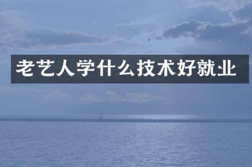 老艺人学什么技术好就业