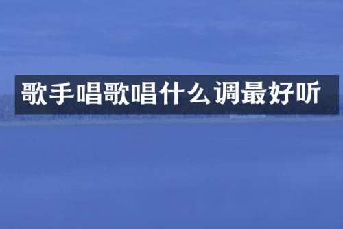 歌手唱歌唱什么调最好听