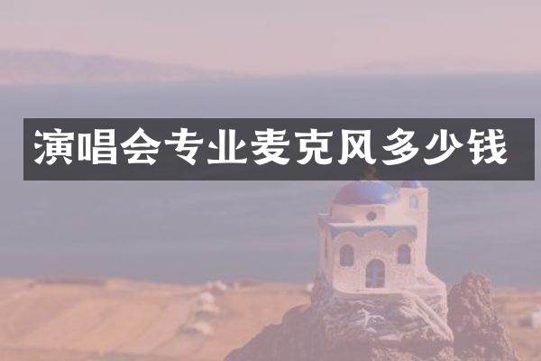 演唱会专业麦克风多少钱