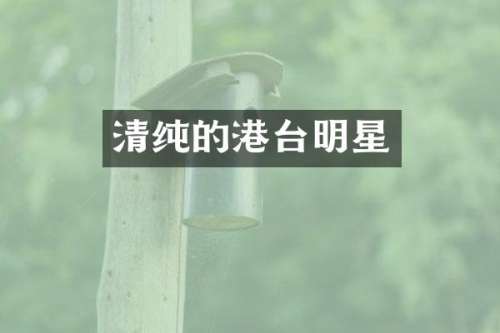 清纯的港台明星