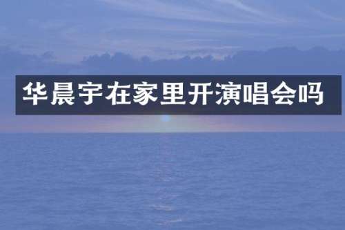 华晨宇在家里开演唱会吗