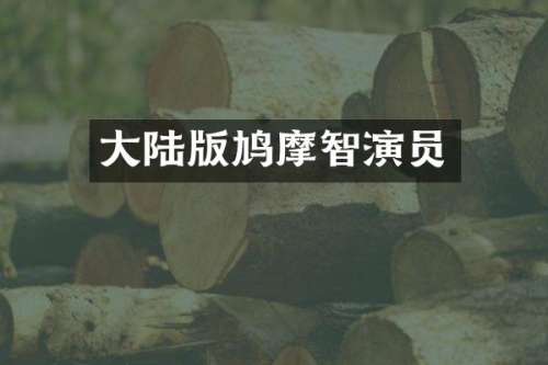 大陆版鸠摩智演员