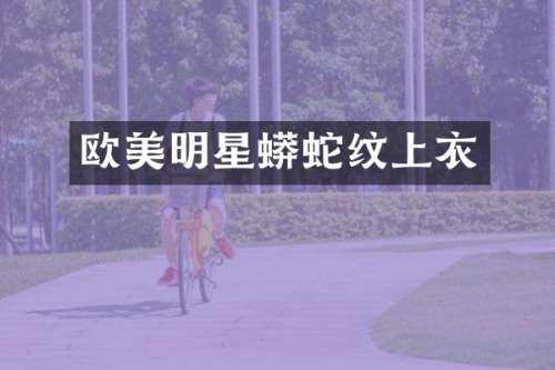 欧美明星蛇纹上衣