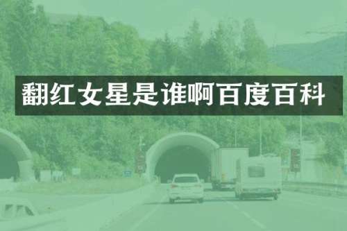 翻红女星是谁啊百度百科
