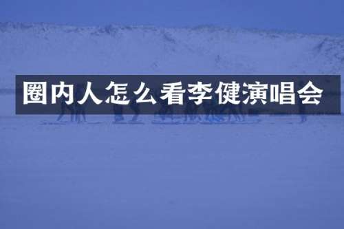 圈内人怎么看李健演唱会
