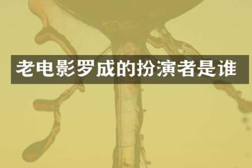 老电影罗成的扮演者是谁