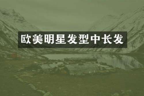 欧美明星发型中长发