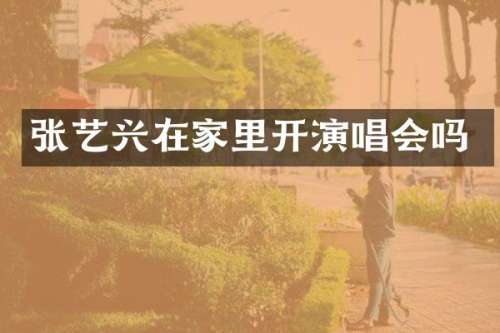 张艺兴在家里开演唱会吗