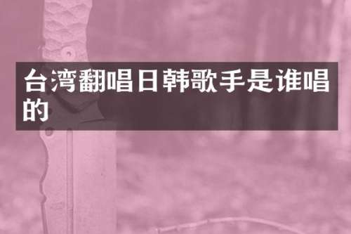 台湾翻唱日韩歌手是谁唱的