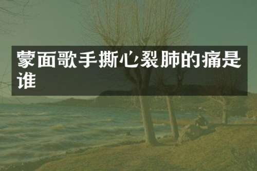 蒙面歌手撕心裂肺的痛是谁