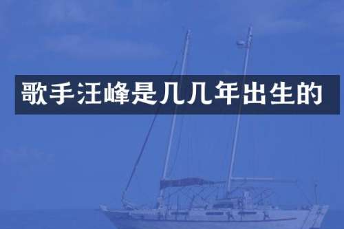 歌手汪峰是几几年出生的