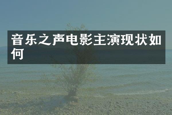 音乐之声电影主演现状如何