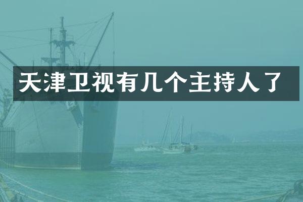 天津卫视有几个主持人了