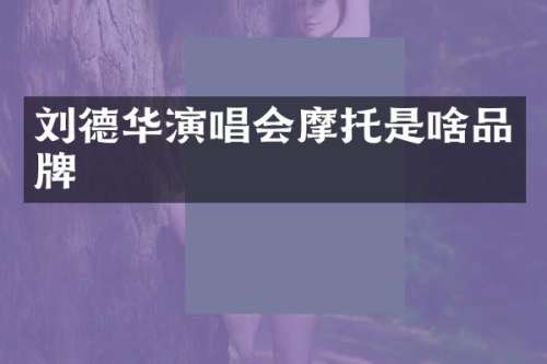 刘德华演唱会摩托是啥品牌