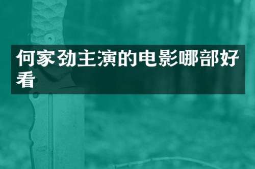 何家劲主演的电影哪部好看