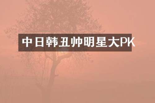 中日韩丑帅明星大PK