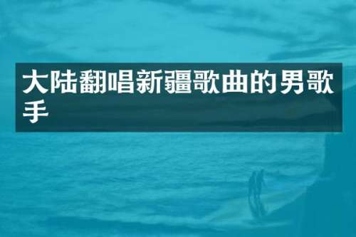 大陆翻唱新疆歌曲的男歌手