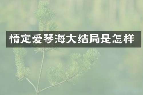 情定爱琴海大结局是怎样