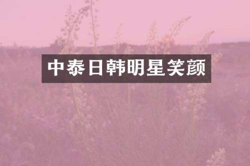 中泰日韩明星笑颜