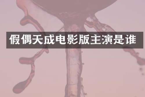 假偶天成电影版主演是谁