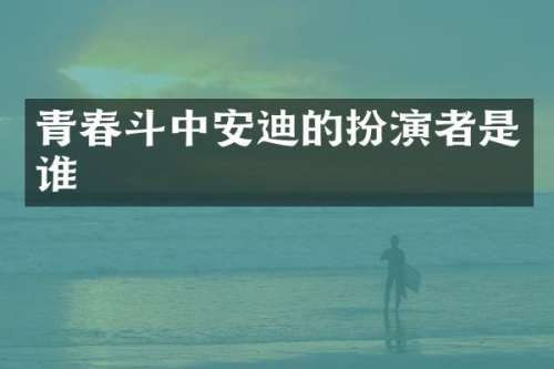 青春斗中安迪的扮演者是谁